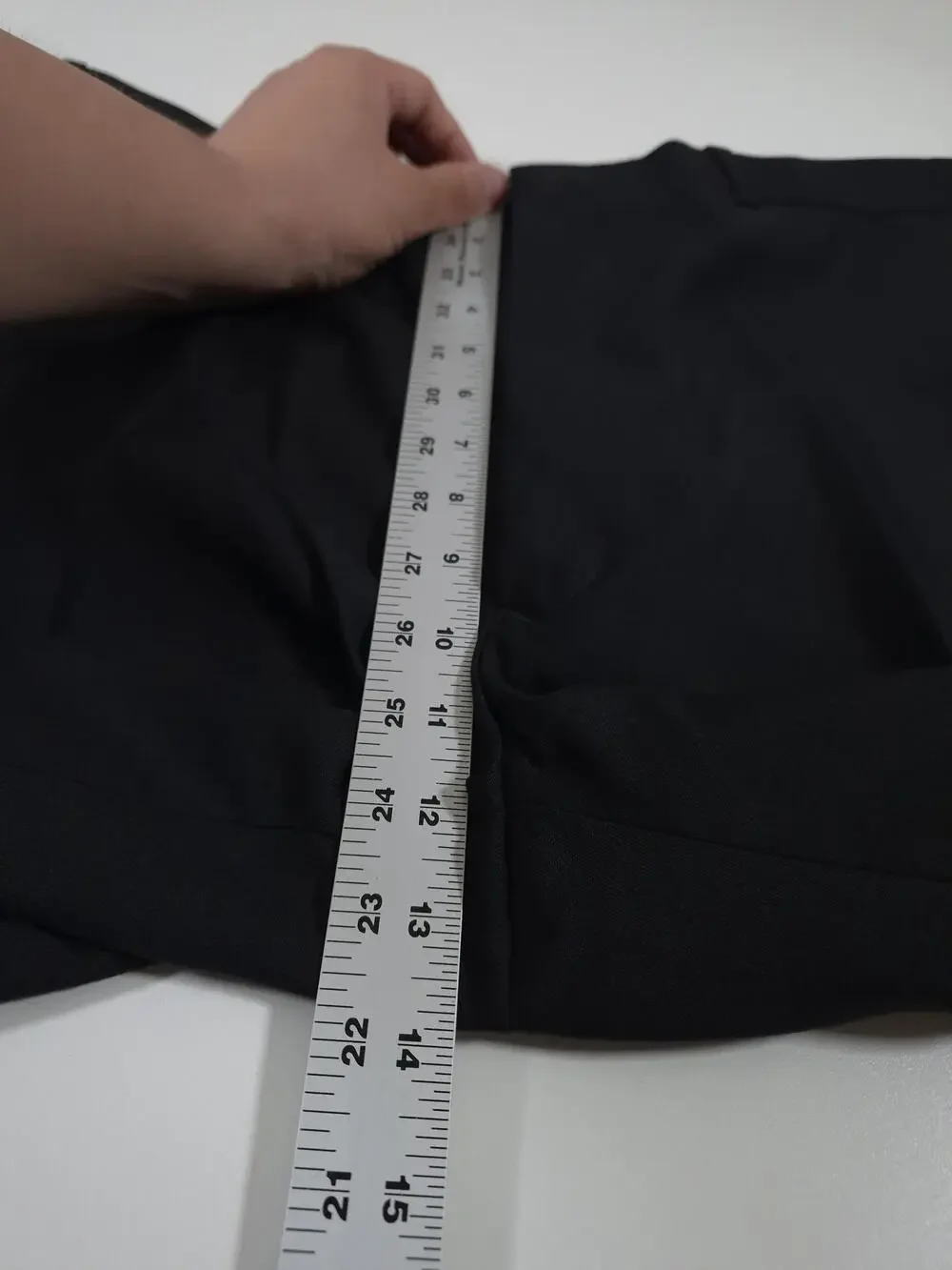 VTG Jahardi Dress Pants Mens 38x36 Black Wool Blend Flat Front Classic NWT